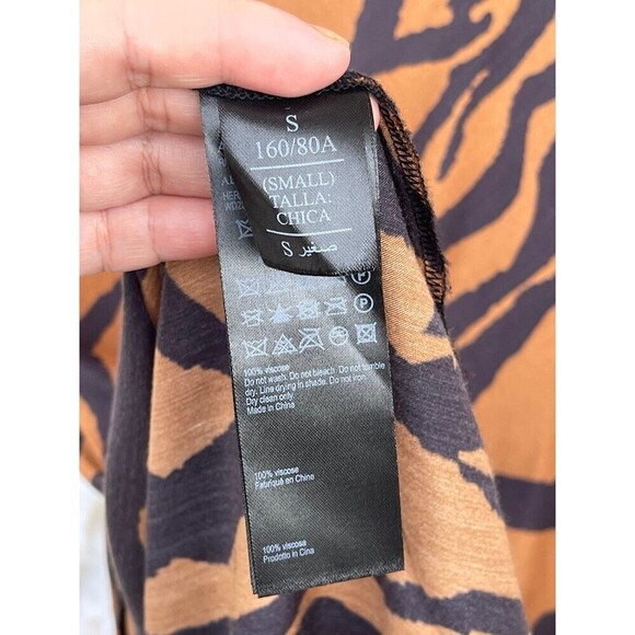 AllSaints animal print slip dress size small - Picture 10 of 12